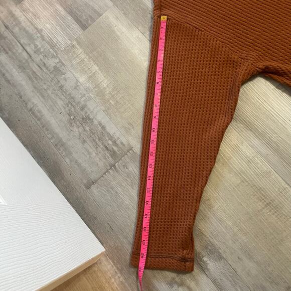 Out From Under Waffle Lace Up Front Boxy Henley from Urban Outfitters size Small - Picture 8 of 14